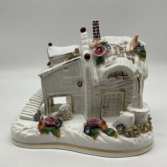 Coalport Vintage Porcelain Cottage Burner 7" Tall MCM Collectible  288 - Picture 8 of 16